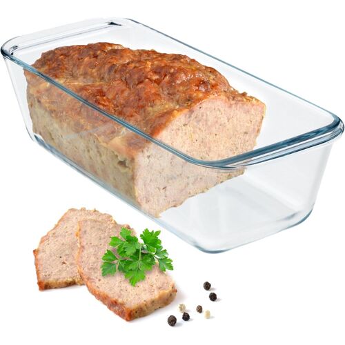 Jexnovashop-Moule À Cake En Verre Transparent - Moule À Gâteau Robuste Avec Fond Épais - Convient Pour Cuisinière Électrique Et À Gaz - Longueur : 28 Cm
