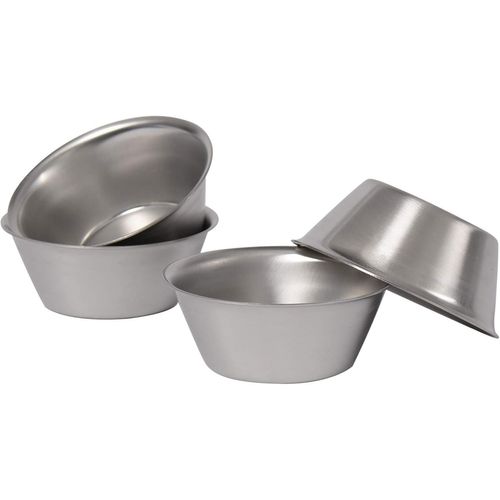 Subzonal-Art32207/4 Lot De 4 Moules Individuels À Pasteis De Nata Inox 7 Cm