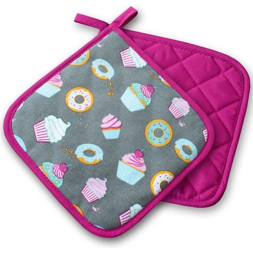 Maniques Cuisine,Cakes,Rose,2 Pièces,Résistants À La Chaleur Jusqu'à 250°C,Produit Testé Et Certifié Dans L'ue