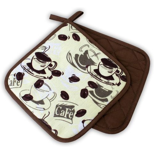 Maniques Cuisine,Café,Marron,2 Pièces,Résistants À La Chaleur Jusqu'à 250°C,Produit Testé Et Certifié Dans L'ue