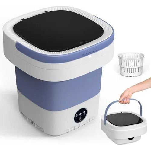 Mini Machine a Laver,12L Machine a Laver Portable,Mise a Jour Mini Lave Linge avec 3 Modes de Nettoyage en Profondeur Panier D'ess