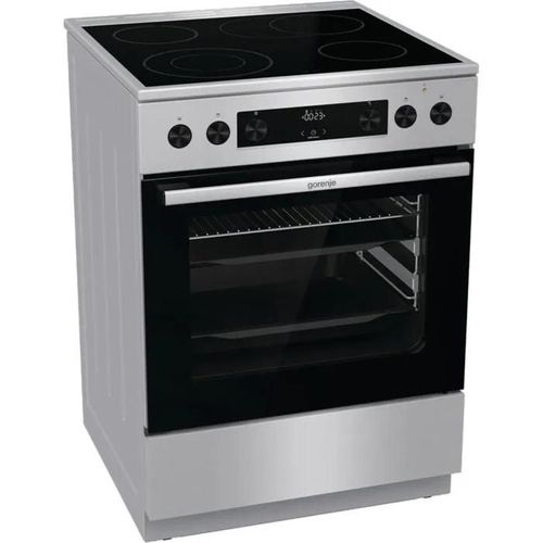 Gorenje GECS6C 70 XPA Cuisiniere electrique avec plaque vitroceramique, 60 cm, 71 litres, ExtraSteam, GentleClose, AirFry, bascule r