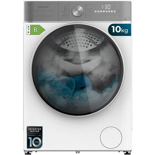 Cecotec Lave-linge Sechant 10-6 kg Chargement Frontal Bolero WashDry 10680 Inverter B. 1400 trmin, 16 Programmes, Moteur Inverter