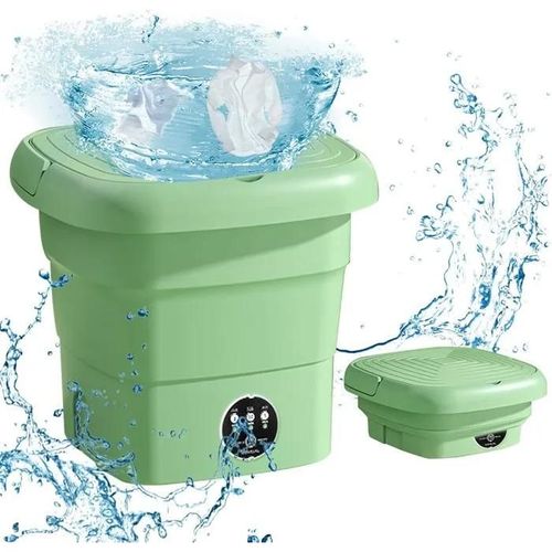 4.5L Machine a Laver Portable,Mini Machine a Laver Pliable, Linge Pliable avec Panier de Vidange, 3 Modes De Nettoyage,pour Sous-vet