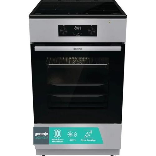 Gorenje GEIT5C61SPG Cuisiniere sur pied avec plaque a induction, 50 cm, 70 l, Perfect Grill, AirFry, FrozenBake, Pizza Mode 300C, A