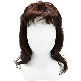 Jum-Brun Perruque Disco Perruque Mulet Des Années 70 80,Disco Perruque Punk Rock Halloween Cosplay,Brune Déguisement Homme Perruque Mullet,Pour Carnaval Halloween Rock Accessoires De Disco (Brun)