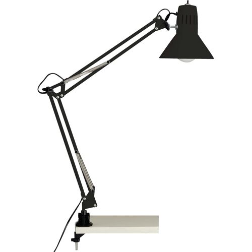 Jexnovashop-Lampe, Lampe De Bureau Hobby Noir, Métal, 1x A60, E27, 40w, Lampes Normales (Non Incluses), A ++