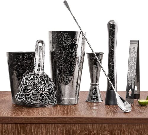 Ensemble Shaker Dark Knight 7 Pièces Noir