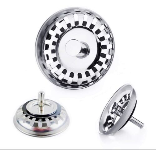 Subzonal-82mm Filtre À Crépine D'évier De Cuisine En Acier Inoxydable Panier De Couverture Trou Vidange Bouchon De Crépine Remplacement Du Bouchon D'évier Couvercle De Passoire De Cuisine