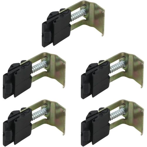 Subzonal-Lot De 5 Pinces En Acier Inoxydable, Clips De Fixation Sous Évier De Cuisine, Accessoires Pour Évier, Encastrables Arc Réglable, Pince Cuisine Inox, Convient Pour Buanderies, Salles De Douch
