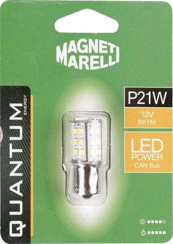 Kal-Magneti Marelli 070.00000000009502 P21w Ampoule Simple Pour Voiture Led 33 Smd 12 V Culot Ba15s