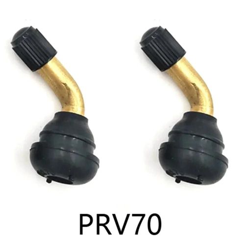 2 Pièces Tiges De Valve De Pneu Sans Tube Pour Scooter Électrique, Vélo Pvr70 60 50 45 Degrés Tige De Valve De Pneu À Air Pour Moto Dirt Bikes-Prv70