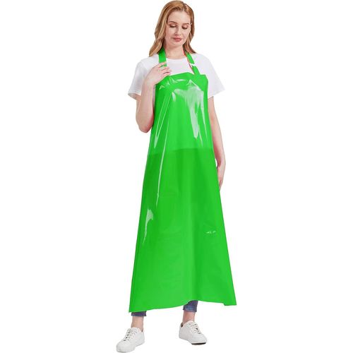 Tianyi-Tablier Tpu Étanche Cou Épaule Réglable Mince Crochet Transparent Transparent Léger Léger Cuisine Unisexe Bleu Cf3148