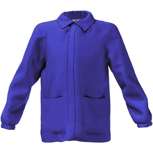 Tianyi-Tablier École Primaire Fille Blanc Noir Bleu Boutons