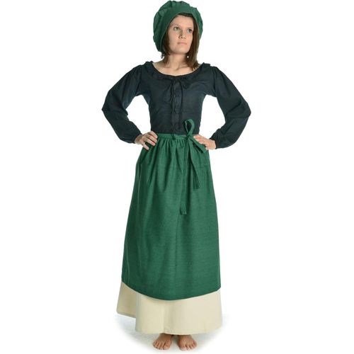 Tianyi-Tablier Médiéval En Coton Marron, Rouge, Vert, Beige, Blanc