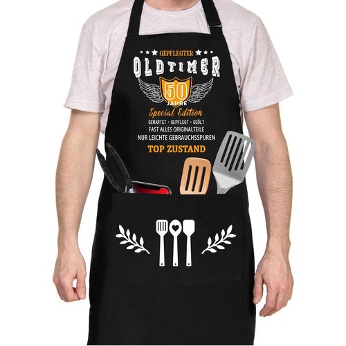 TIANYI-Tablier de barbecue 30/40/50/60/70 anniversaire homme, tablier de cuisine en coton, cadeau pour 30/40/50/60/70 anniversaire