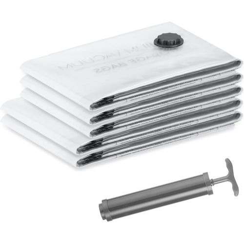 TIANYI-Lot de 5 sacs sous vide pour vêtements - 2 tailles (3 grands + 2 XL) - Sans BPA - Sacs sous vide pour vêtements, coussins, couettes et vestes