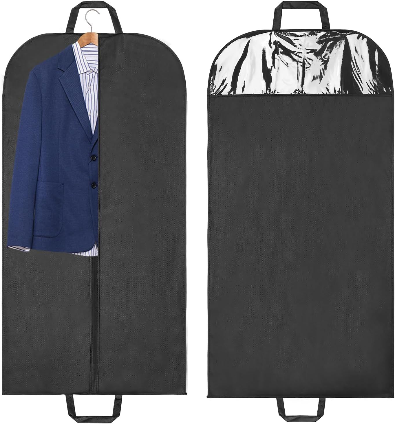 Housse De Protection Pour Habits Pochette De Rangement Avec Fermeture  Eclair Pour Costumes Robes Et Manteaux Anti Poussiere Et Transportable