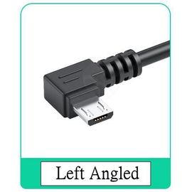 Câble Micro USB mâle vers USB mâle,résistant,angle droit 90 °,5m/3m,pour recharge et transfert de données,longueur - Left Angled-5m
