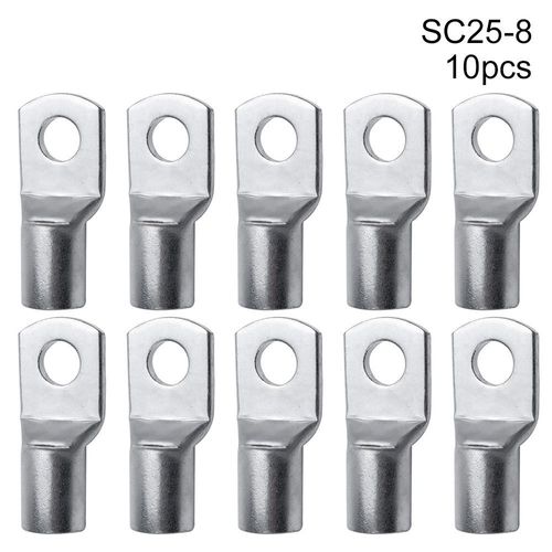 10Pcs SC Type Fil AntarcTerminal CriAJ16-35mm 2/6/8/10mm Câble Connecteur Kit SC16-6 SC25-6 SC35-6 Boulon Trou En - 10pcs SC25-8
