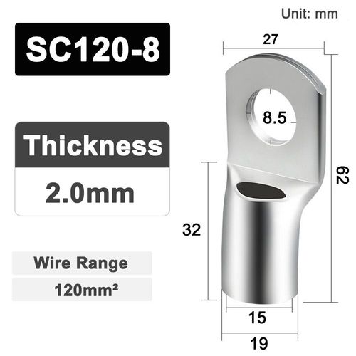 Connecteur de fil de terminal de SC politiquement als,anneau de connecteur de câble électrique- [SC120-8]-1 Piece