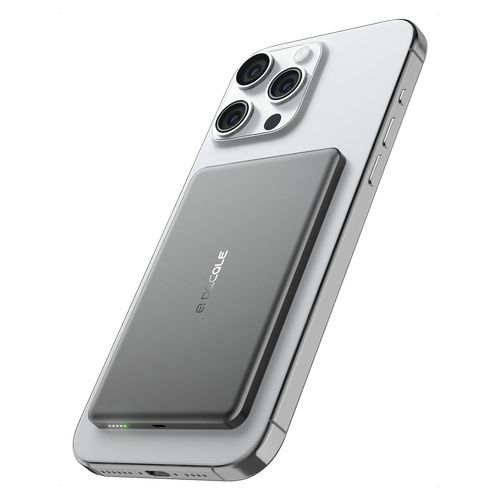 Kalanka-¿Air¿ Batterie Externe Magnétique Sans Fil Ultra Mince 5000mah, Compatible Avec Magsafe, Coque Rechargeable Batterie Externe, Uniquement Pour Les Séries Iphone 16/15/14/13/12 (Gris)