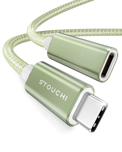 TIANYI-Câble d'Extension USB C 1,8M,Nouvelle Version TypeC 3.2 Mâle vers Femelle Charge Rapide et Transfert de Données Audio pour Galaxy Tab S8,Pad,M1 M2 Mac Mini/Pro,Galaxy S22,Chargeur Mag-Safe