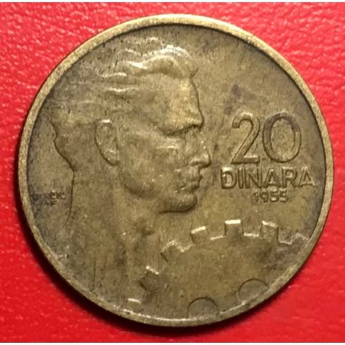 20 Dinars - 1955 - Yougoslavie