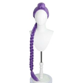 Perruque Cosplay Violette : Cheveux Synthétiques Thermorésistants Pour Anime & Fêtes