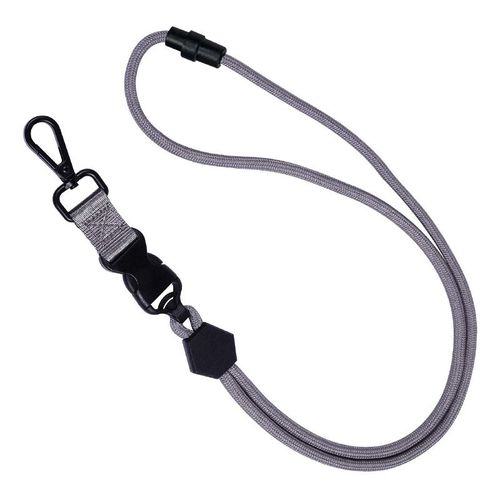 Lanière Avec Crochet En Métal Pour Clés, Badges D'identification Et Plus Encore Gris