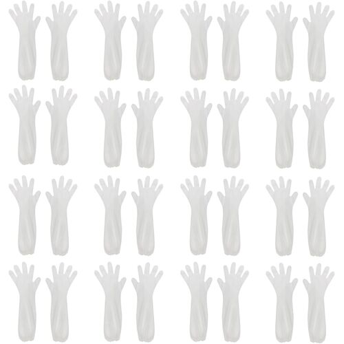 Kalanka-Gants Longs En Plastique Vétérinaire,Gants Jetables En Film Plastique Souple,Gants D'insémination Jetables,Bras Long Examen Vétérinaire Gant D'insémination Artificielle