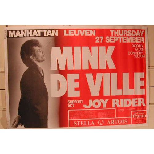 Mink De Ville - Affiche Originale De Concert 60x84cm