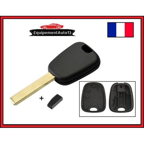 Clé Simple Avec Puce Id46 Pour Peugeot 206 207 307 308 3008 5008 Partner Expert
