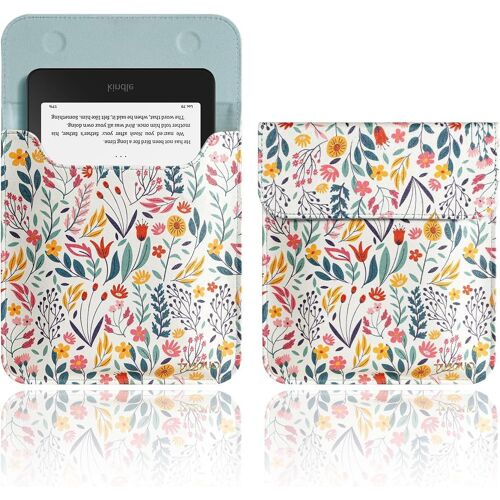 Housse 7 Pouces pour Kindle Oasis (10e Génération 2019/9e Génération 2017),Housse de Protection,Pochette de Transport pour Kindle E-Reader/Liseuse,Fleur