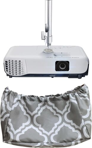 KALANKA-Housse de protection étanche et anti-poussière pour projecteur monté au plafond avec cordon de serrage gris