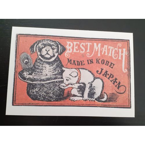 Carte Postale Publicitaire Pour Une Célèbre Deboîte D'Allumettes