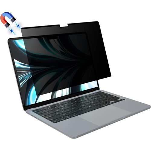 Magnétique Filtre De Confidentialité Premium Pour Macbook Air 136"" M2 2022, Filtre Anti-Lumière Bleu Revêtement Anti-Reflet, Macbook Privacy Filter, Marche/Arrêt Facile[ZHUJ2642]