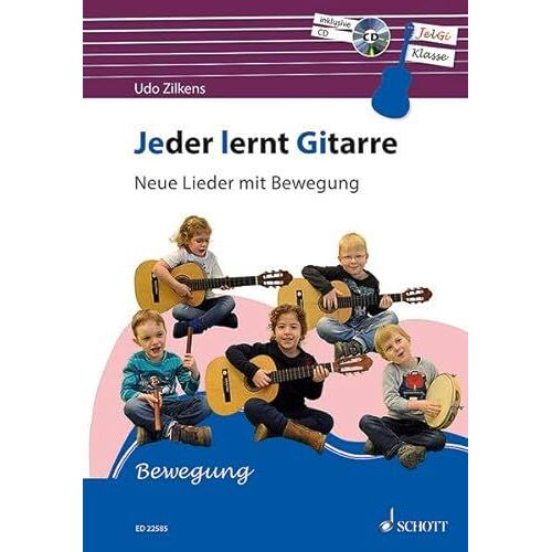 Jeder Lernt Gitarre - Neue Lieder Mit Bewegung Guitare +Cd