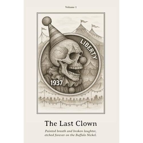 The Last Clown: Painted Breath And Broken Laughter, Etched Forever On The Buffalo Nickel. (Curtainfall Series)