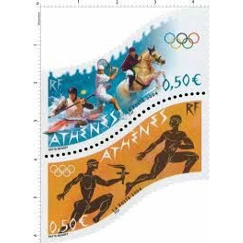 Jeux Olympiques D'Athènes La Paire Année 2004 N° 3686 3687 Yvert Et Tellier Luxe