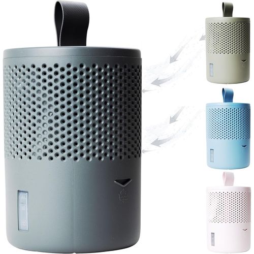 GUES--Déshumidificateur D'Air Anti Moisissure Non Électrique-Absorbeur D'Humidité-Pour Une Meilleure Qualité De L'Air-Anti Humidité Maison, Salle De Bain, Chambre-Gris Foncé
