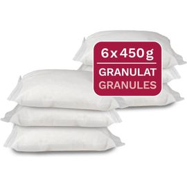 Recharge déshumidificateur universel,6 x 450 g de granulés en sachet non tissé,convient aux déshumidificateurs d'air ambiant courants