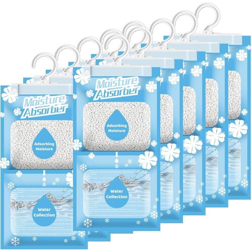 KALANKA-10 x 230 g - Déshumidificateur suspendu - Absorbeur d'humidité pour cave, chambre à coucher, buanderie, contre l'humidité, anti-moisissure, sac déshydratant