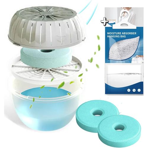 GUES-Déshumidificateur D¿Air 25M², Résultat Express ¿ Protéger Votre Intérieur ¿ Absorbeur D'Humidité + Sachet Dressing + 2 Recharges Parfumées ¿ Anti-Moisissure Parfait Pour Maison, Salle De Bain, P