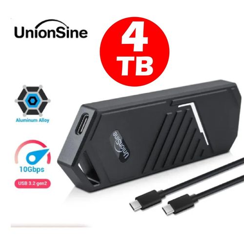 UnionSine M.2 SSD 4 To boîtier NVMe 10Gbps PCIe SSD