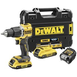 Dewalt DCD100YD2T-QW Per­ceuse-vis­seuse à percussion - 2 vi­tesses - 18V - 2 X 2.0 Ah Batterie, chargeur en coffret