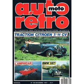 Auto Retro 88 De 1987 Durant,Maserati Indy 4.2,Fiat 600,Amphicar,Citroen Traction 7/11cv,Bmw 327,Peugeot Freres,