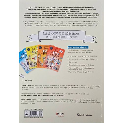 Toute L'Éco Et La Socio En Bd, Programme De Seconde
