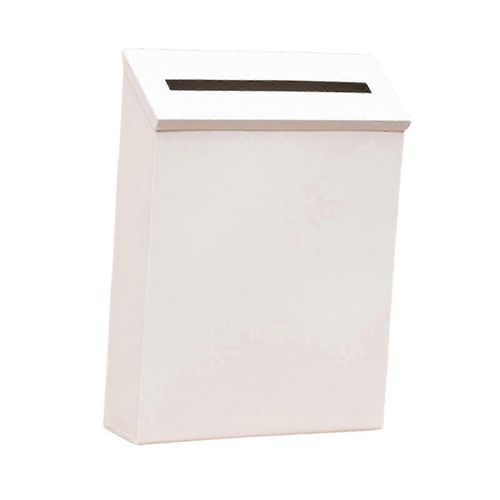 Boite aux lettres murale, grande capacite, en metal, pour l'exterieur, 2,6 m x 6 m x 3,4 m( Blanc)