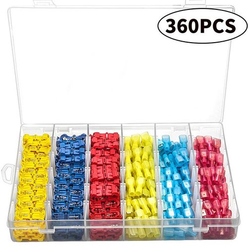 Connecteur de câble électrique rapide en T,borne de fil de verrouillage d'épissure instantanée,120 pièces,240 pièces- 360PCS[C977]